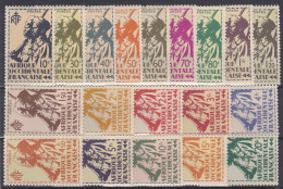 TIMBRE AOF SERIE COMPLETE N° 4/22 NEUFS * GOMME LEGERE TRACE DE CHARNIERE - Unused Stamps