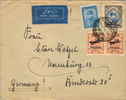 Delcampe - IRÁN , SOBRE CIRCULADO POR CORREO AÉREO , TRÁNSITO AL DORSO - Iran