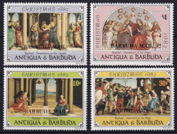 MiNr. 695 - 698 Antigua Und Barbuda 1982, Nov. Weihnachten: Gemälde Von Raffael - Postfrisch/**/MNH - Antigua Y Barbuda (1981-...)