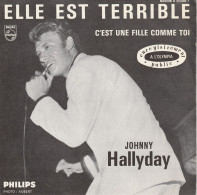 Johnny Hallyday Philips Enregistrement Public à L Olympia 62  B 373.080 F Elle Est Terrible / C Est Une Fille Comme Toi - Autres - Musique Française
