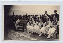 Albania - TIRANA - King Zog's Sisters In National Costume - REAL PHOTO (circa 1932) - Publ. Agence Trampus  - Albanie