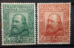 Italy 1910 Garibaldi MintH Michel Nrs 95-96 Sassone Nrs 87-88 (it-6-1) - Neufs