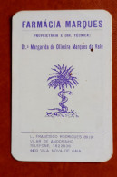 Calendrier De Poche  Pharmacie Marques. Portugal - Tamaño Pequeño : 1981-90