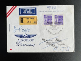 AUSTRIA 1970 REGISTERED FIRST FLIGHT COVER VIENNA WIEN TO LAGOS 31-07-1970 OOSTENRIJK OSTERREICH EINSCHREIBEN - Lettres & Documents