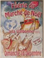 PERE NOEL / TRAINEAU - RENNES - Marché Noel LA VALBONNE (Ain) - Calendrier Poche 2002 - Kleinformat : 2001-...