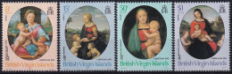 MiNr. 460 - 463 Jungferninseln 1983, 7. Nov. Weihnachten: 500. Geburtstag Von Raffael - Postfrisch/**/MNH - British Virgin Islands