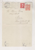 CZECHOSLOVAKIA  1934 CHEB Nice Postal Stationery To Austria - Briefe U. Dokumente