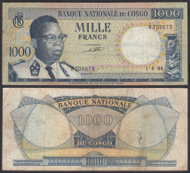 Kongo - Congo 1000 Francs 1.8.1964 Pick 8a F (4)  (25307 - Andere - Afrika