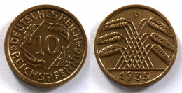 DEUTSCHES REICH 3.REICH 10 Reichspfennig 1935 D Jäger 317 (24371 - 10 Rentenpfennig & 10 Reichspfennig