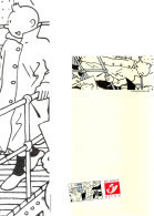 Set écriture Tintin / Kuifje : Duostamp + Enveloppe + Papier - Sonstige & Ohne Zuordnung