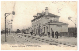 BRÉTIGNY-SUR-ORGE - La Gare, Les Quais. Oblitérations 1904 Brétigny-sur-Orge Et Rhisne (Belgique). - Bretigny Sur Orge