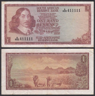 Südafrika - South Africa 1 Rand (1967) Pick 110b VF (3)     (25563 - Andere - Afrika