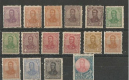 1908 San Martin Fil Rayos Rectos - Unused Stamps
