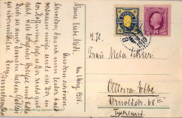 1910 SUECIA , T.P. CIRCULADA A ALTONA , LEKSAND - FOT. GERDA SÖDERLUND , YV. 42 , 52 - Brieven En Documenten