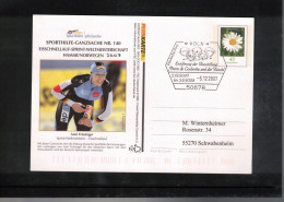 Germany 2007 Speed Skating World Champion Hammar Norway 2007 Interesting Postcard - Winter (Other)