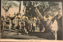 TOGO.1914.Colonie Allemande.Occupation Anglaise.Carte Postale Oblitération De Duala Au Cameroun.24D2 - Camerún