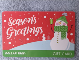 GIFT CARD - USA - DOLLAR TREE 04 - SEASON'S GREETINGS - Cartes Cadeaux