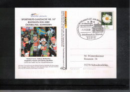 Germany 2008 Biathlon World Champions Oestersund Sweden 2008 Interesting Postcard - Ski