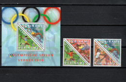 Suriname 2000 Olympic Games Sydney Set Of 4 + S/s MNH - Estate 2000: Sydney