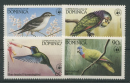 Dominica 1984 WWF Vögel 836/39 Postfrisch - Dominique (1978-...)