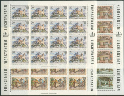 Liechtenstein 1981 Burg Gutenberg 780/83 Bogen Postfrisch (C16204) - Ungebraucht