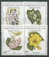 Weihnachts-Insel 1986 Einheimische Pflanzen Hibiskus 220/23 Postfrisch - Christmaseiland