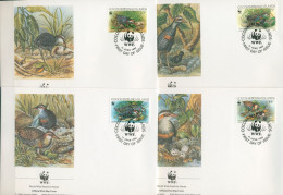 Kokos-Inseln 1992 WWF Binden-Ralle 267/70 FDC (X30661) - Islas Cocos (Keeling)