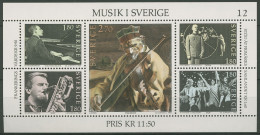 Schweden 1983 Musik Musiker Musikrichtungen Block 11 Postfrisch (C92291) - Blocks & Sheetlets