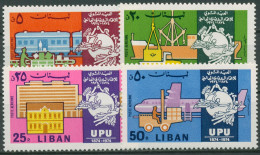 Libanon 1974 Weltpostverein UPU Transportmittel 1206/09 Postfrisch - Libano