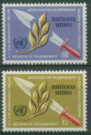 UNO Genf 1973 Abrüstung Lorbeerzweig Schwerrt 30/31 Postfrisch - Unused Stamps