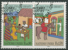 UNO Genf 1987 Kinderschutzimpfungen 160/61 Gestempelt - Used Stamps