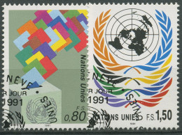 UNO Genf 1991 Stimmzettel Wahlurne 200/01 Gestempelt - Usati