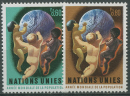 UNO Genf 1974 Weltbevölkerungsjahr Kinder 43/44 Postfrisch - Neufs