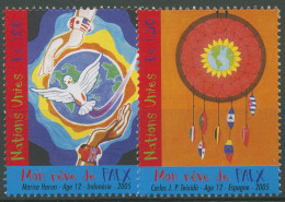 UNO Genf 2005 Weltfriedenstag Zeichnungen 526/27 Postfrisch - Unused Stamps