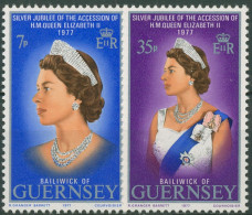 Guernsey 1977 Königin Elisabeth II. 145/46 Postfrisch - Guernsey