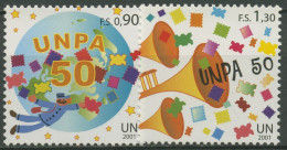 UNO Genf 2001 Postverwaltung UNPA Postbote Posaunen 424/25 Postfrisch - Unused Stamps