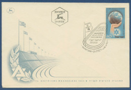 Israel 1953 4. Makkabiade Sportfest 92 Ersttagsbrief FDC (X40556) - FDC