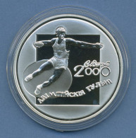 Weißrussland 20 Rubel 2000 Olympia Diskus, Silber, KM 52 PP In Kapsel (m4328) - Bielorussia