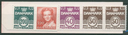 Dänemark 1989 Wellenlinien Königin Markenheftchen MH 39 Postfrisch (C60842) - Markenheftchen