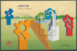 Macau 2001 Parks Und Gärten Park Der Künste Block 96 Postfrisch (C62690) - Blocs-feuillets