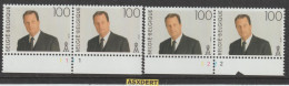 N° 2576 P5b ** Pl.n° 1 En 2  Koning Albert / Gele Gom - 1991-2000