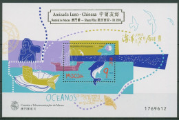 Macau 1998 Jahr Des Meeres Wal Meerjungfrau Block 55 I Postfrisch (C40015) - Blocs-feuillets