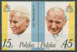 Polen 1987 Papst Johannes Paul II. 3099/00 ZD Postfrisch - Unused Stamps