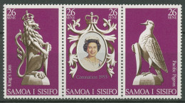 Samoa 1978 25. Krönungsjubiläum Königin Elisabeth II. 372/74 ZD Postfrisch - Samoa