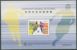 Macau 1998 Fußball-WM Frankreich Block 56 Postfrisch (C62671) - Hojas Bloque