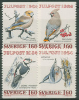 Schweden 1984 Weihnachten Vögel 1307/10 Postfrisch - Unused Stamps