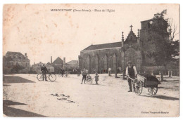 Moncoutant - Place De L'Eglise - édit. Vergnault-Bernier  + Verso - Moncoutant