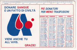 Calendarietto - AVIS - Comunale Di Cremona - Anno 1993 - Petit Format : 1991-00