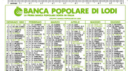 Calendarietto - Banca Popolare Di Lodi - Anno 1993 - Petit Format : 1991-00