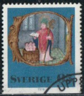 Suède 1976 Yv. N°947 - Noël - Enluminures Médiévales - Oblitéré - Used Stamps
